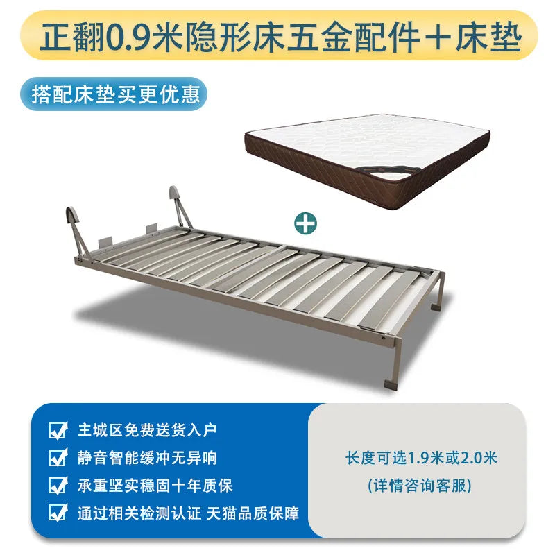 Adjustable Lit Portable Folding Bed Kids Single Space Saving Invisible Bed Clearance Adults Camas Baratas Bedroom Furniture