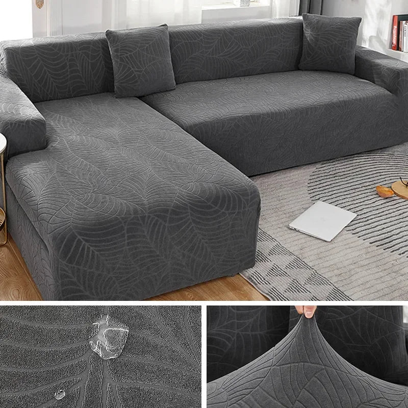 Sofa Cover for Living Room Thick Jacquard Sofa Cover 1/2/3/4 Seater L-Shaped Corner Sofa Cover