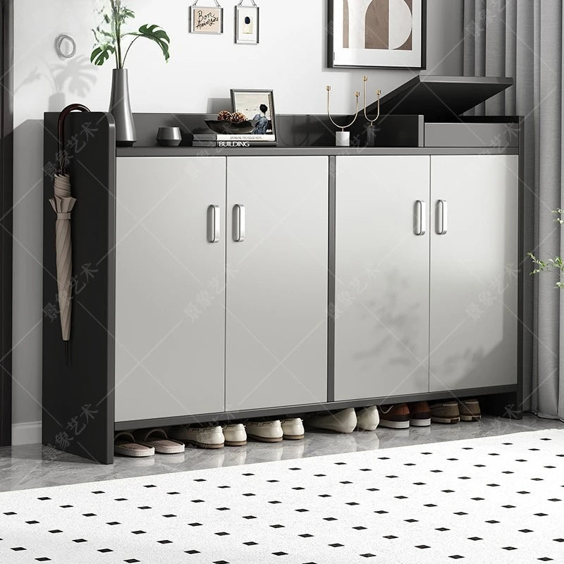 Stable Shoe cabinet Modern simple door-to-door storage and storage integrated entrance cabinet Multi-door dust-proof shoe rack