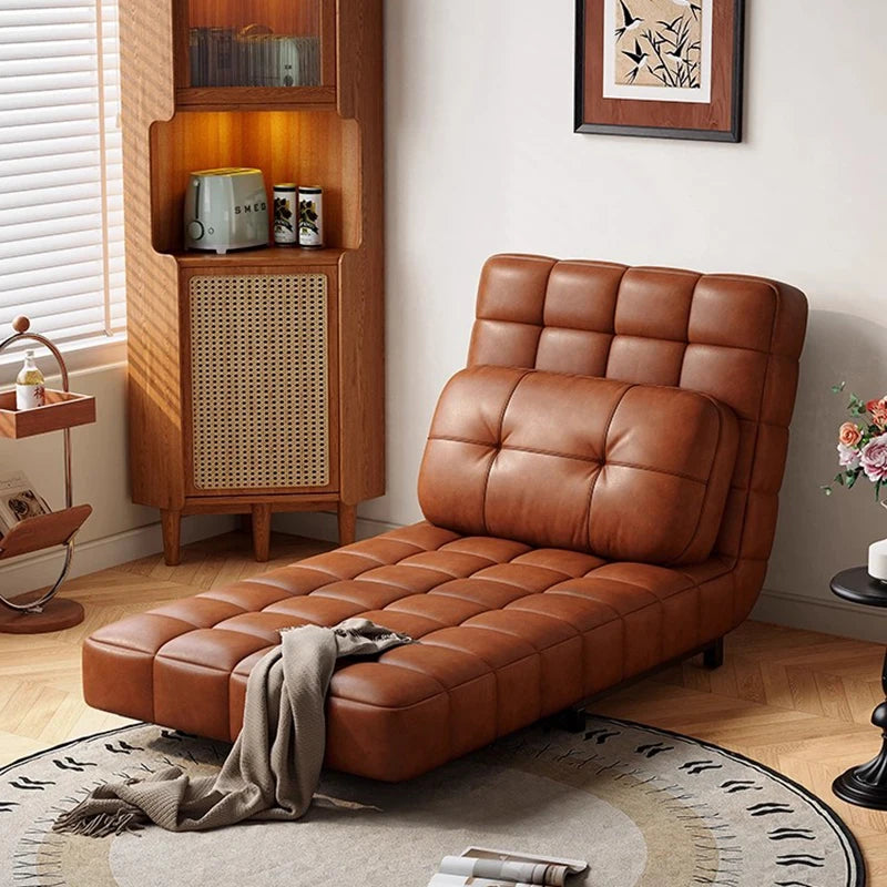 Modern Luxury Living Room Sofas Upholstered Leather Comfortable Foldable Sofa Bed Ergonomic Design Canapé Convertible Furniture