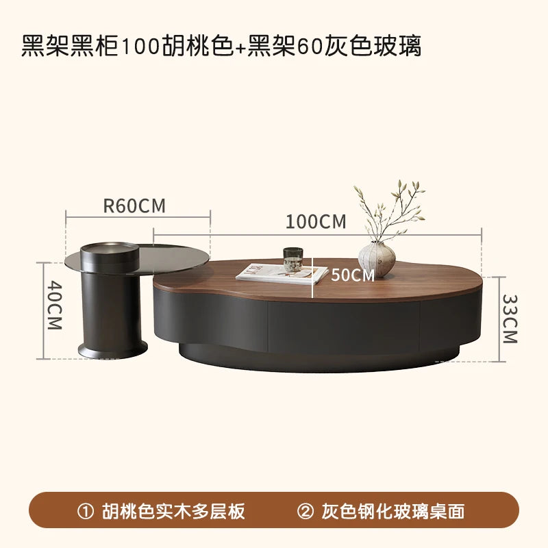 Living Room Storage Coffee Table With Drawers Trendy Glam Minimalist Coffee Table Unique Modern Meuble Salon Furniture For Home