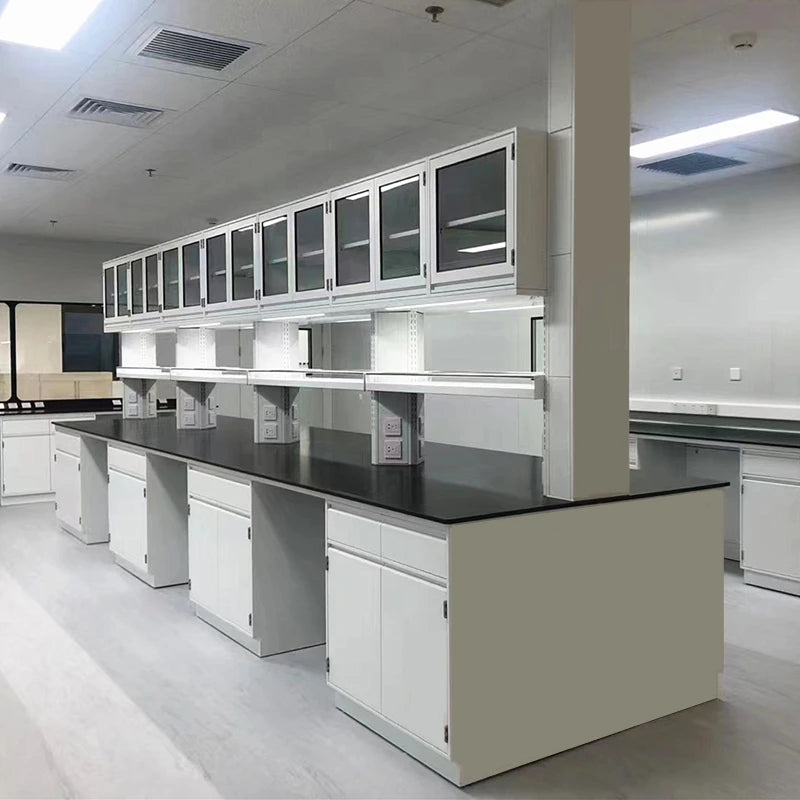 High Quality Steel Laboratory Island Table Chemical Resistant And Water-proof Lab Bench For Laboratory Room