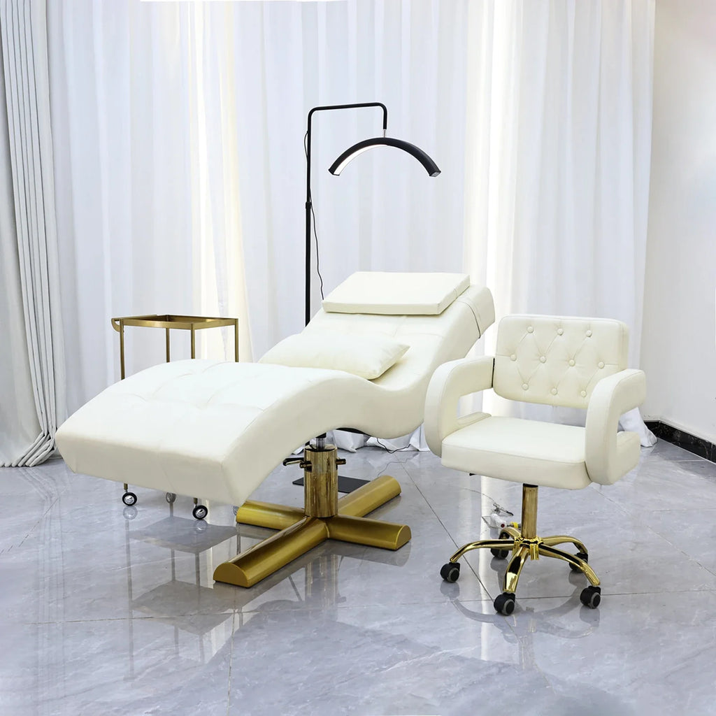Electric reclining beauty bed, adjustable height beauty bed, suitable for hydrotherapy, salon, tattoo, therapy, home use