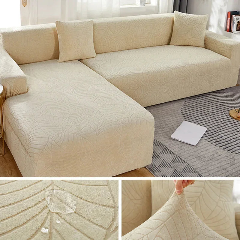 Sofa Cover for Living Room Thick Jacquard Sofa Cover 1/2/3/4 Seater L-Shaped Corner Sofa Cover