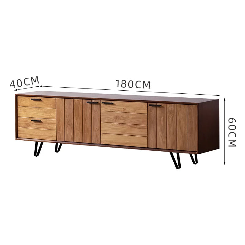 American Aesthetic Tv Stand With Drawers Storage Retro Classic Tv Stand Bedroom Hidden Storage Wohnwand Tv Möbel Home Furniture