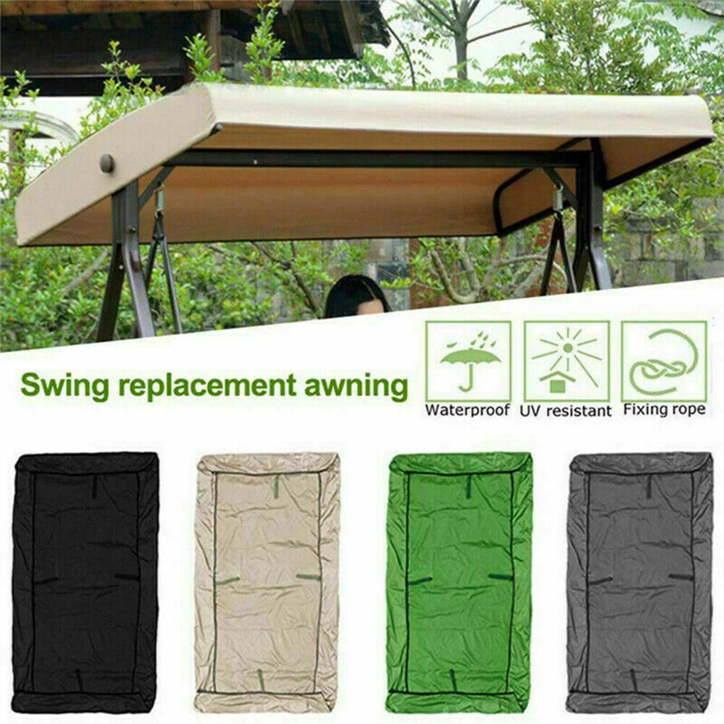 Outdoor Swing Chair Cover Playground Swing Chair Top Cover Waterproof Sunshade Canopy Outdoor Garden Swing Chair Hammock Canopy