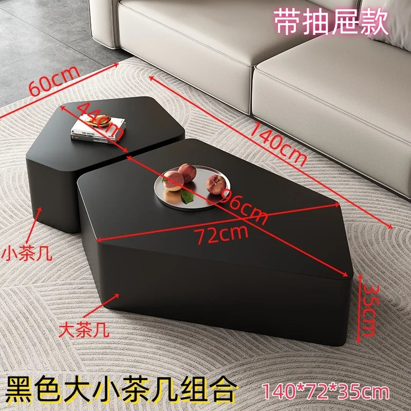 Modern Trendy Coffee Table Unique Design French Hidden Storage Coffee Table Bedroom With Storage Table Basse Home Furniture