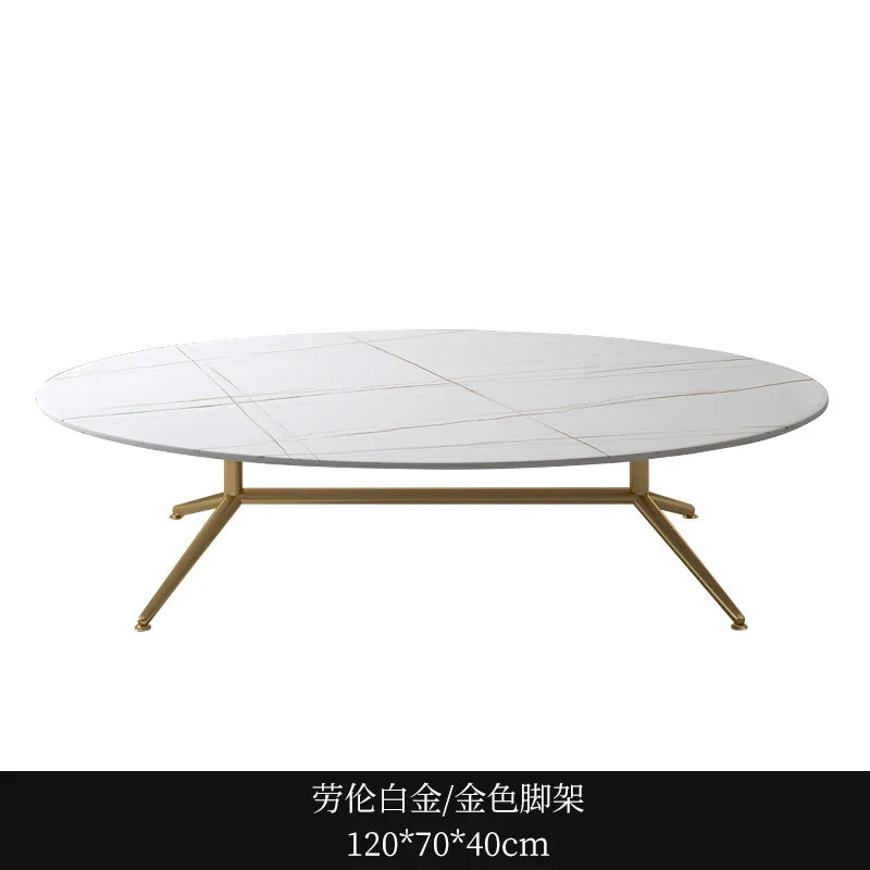 Black Oval Marble Coffee Tables Book Cute Minimalist Auxiliary Coffee Table Console Dining Garden Mesa De Centro De Sala Tables