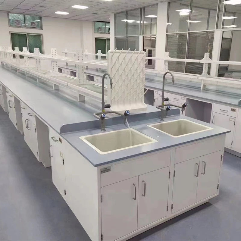 High Quality Steel Laboratory Island Table Chemical Resistant And Water-proof Lab Bench For Laboratory Room