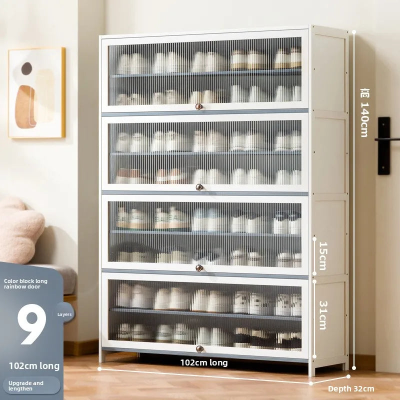Simple shoe cabinet, household door storage artifact, space-saving indoor good-looking multi-layer dustproof large-capacity