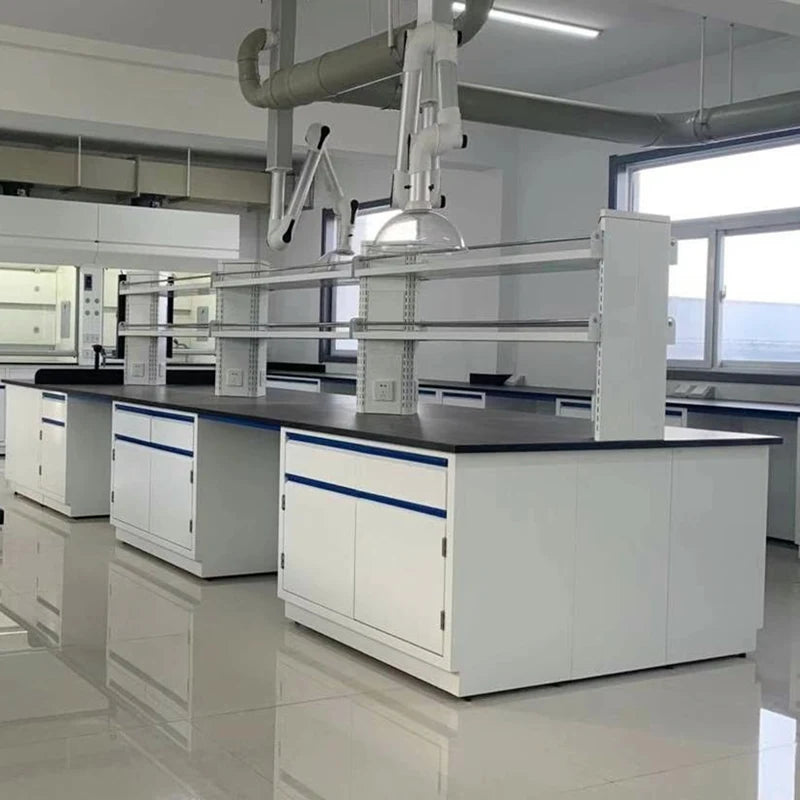 High Quality Steel Laboratory Island Table Chemical Resistant And Water-proof Lab Bench For Laboratory Room