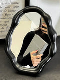 Nordic Style Makeup Mirror High Appearance Value Vanity Mirror for Bedroom Dressing Table Elegant Desktop Decorative Ornament