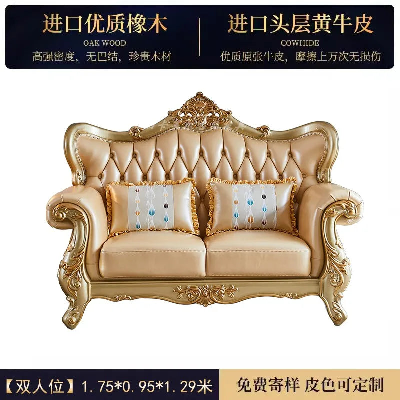 Modern Sectional Living Room Sofa Genuine Leather Solid Wood Living Room Sofa Minimalist Single Divani Da Soggiorno Furnitures