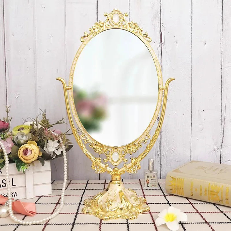 Vanity Dressing Table Mirror Creative Design Luxury Fashion Girls Standing Minimalist Mirror Interior Espelhos Room Decorations