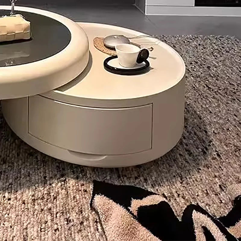 Nordic Luxury Coffee Table With Storage Design Premium Cute Coffee Table Living Room Hidden Storage Table De Salon Furniture