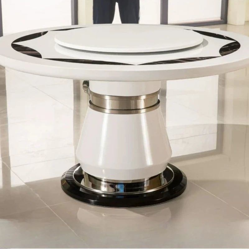 Side Round Dining Table Console Center Luxury Lounge Portable Dining Table Service Bistro Mesas De Jantar Living Room Furniture
