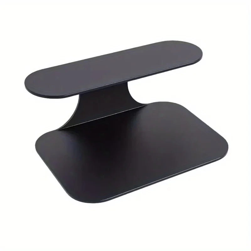 Two-Level Floating Nightstand Shelf, Easy Black Wall-Installed Side Table for The Bedroom, Suitable for Plants, Books