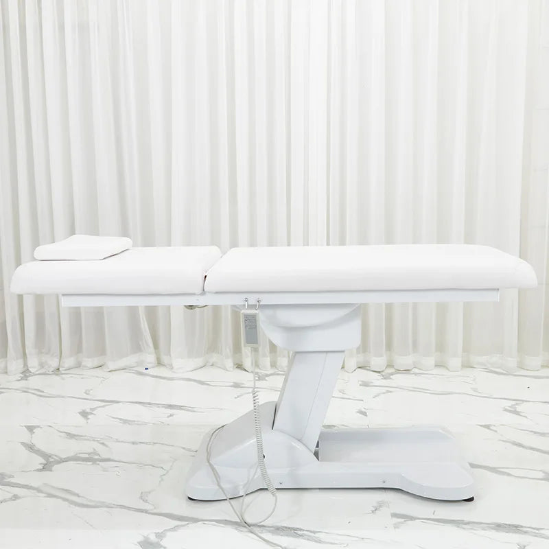 Luxury Electric Beauty Bed Adjustable Height Multifunctional Adult Massage Bed Comfy Ergonomic Lit Esthétique Salon Furniture