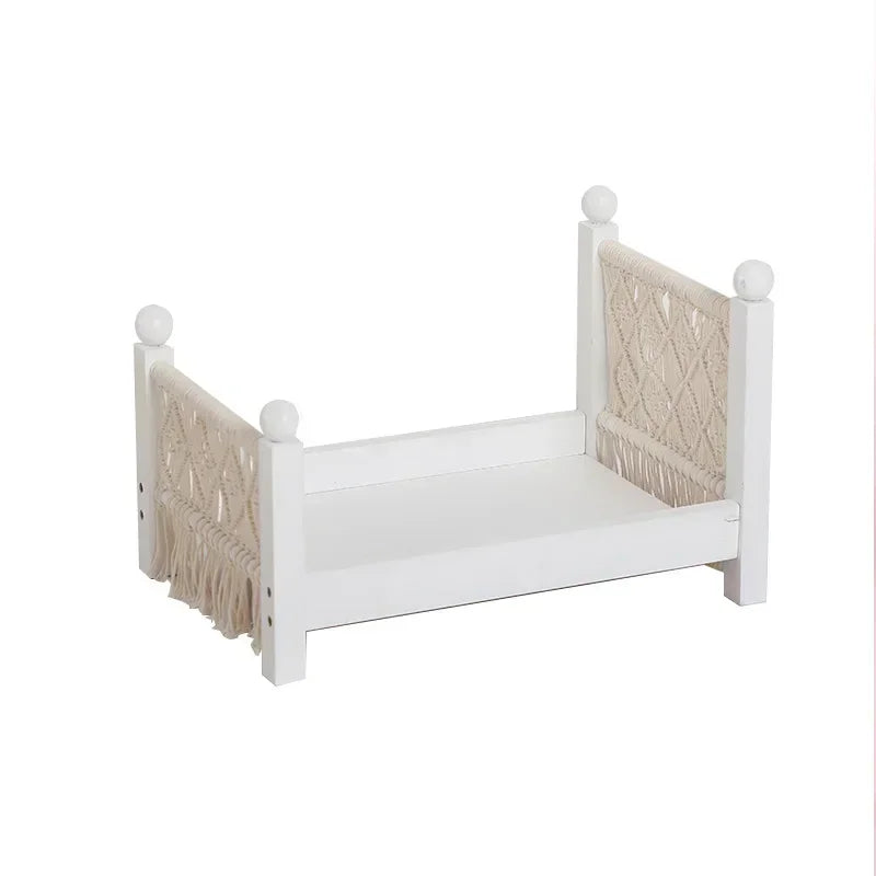 Universal Newborn Bed Frame Retro Handcrafted Pose Tool Infant Studio Shooting Background Basic Photography Furniture Supply