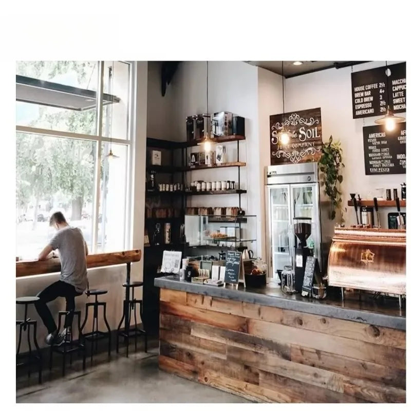 OME Cafe Marble Table Coffee Shop Bar Counter Design Cafe Interior Design Decoration Custom Modern Coffee Shop Furniture
