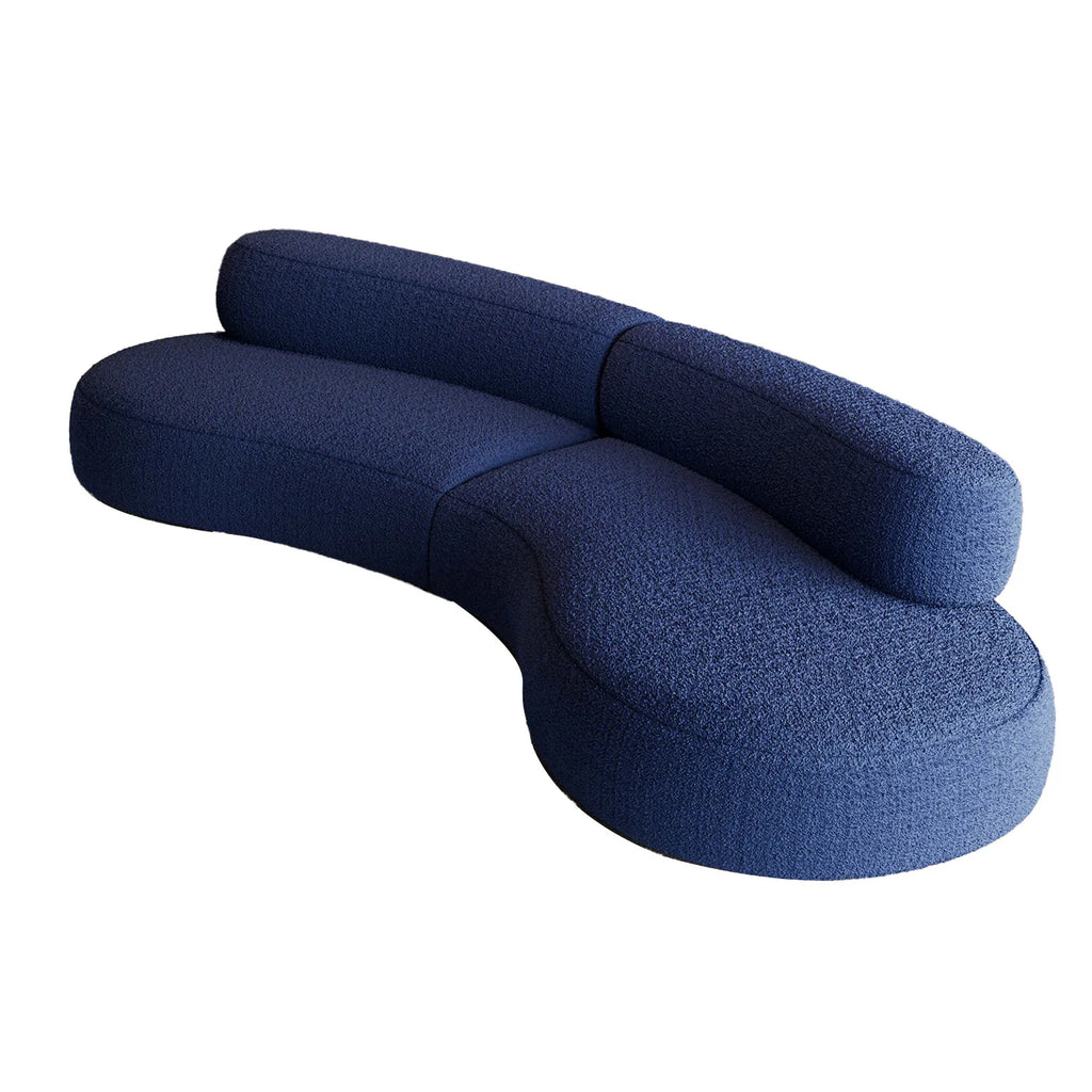 Modern Sofa Living Room Modular Section Corner Fabric Velvet Cloud Convertible 3 Seat Sofa