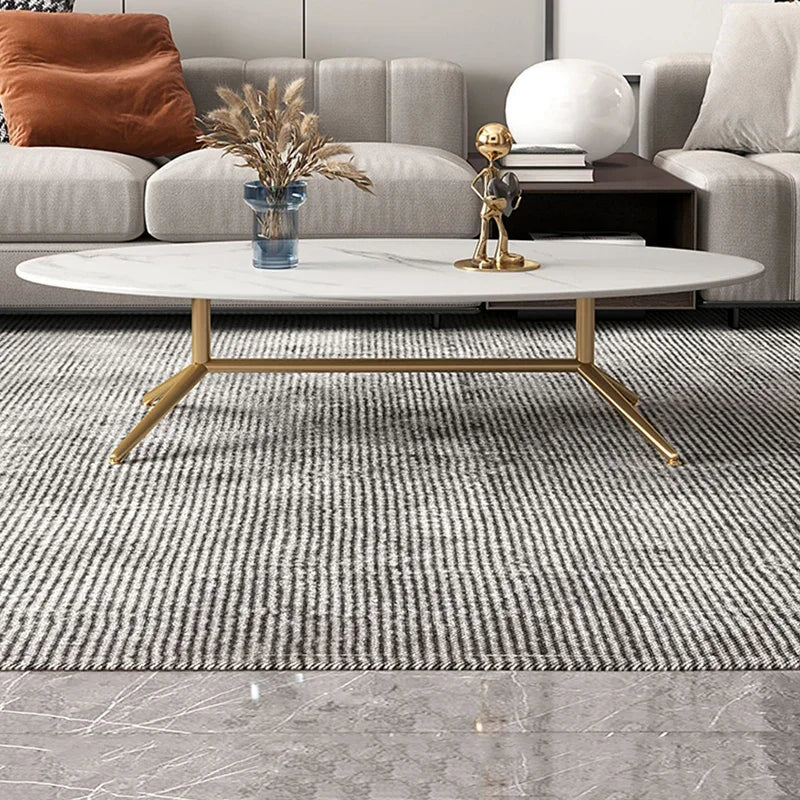 Black Oval Marble Coffee Tables Book Cute Minimalist Auxiliary Coffee Table Console Dining Garden Mesa De Centro De Sala Tables