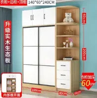 Modern Women Wardrobe Storage European Closet Bedroom Wooden Wardrobe Organizer Closet Schlaf zimmer Schrankhotel Furniture