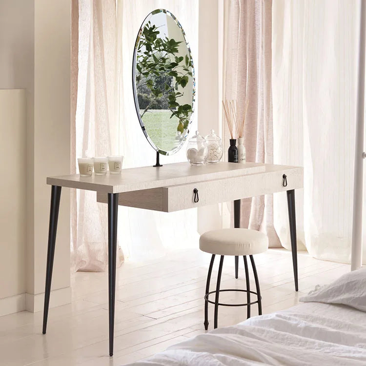 Makeup Vanity Glam Dressing Table with Led Mirror and Drawers Makeup Vanities