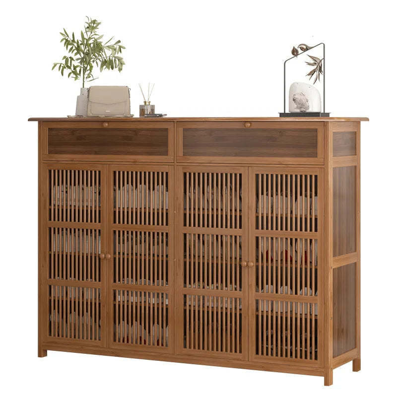 Shoe cabinet large capacity household entrance door indoor entrance storage shoe rack new Chinese corridor multi-layer storage a