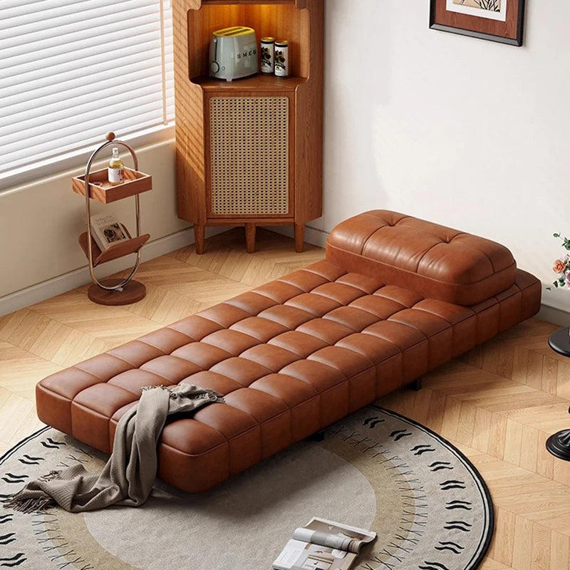 Modern Luxury Living Room Sofas Upholstered Leather Comfortable Foldable Sofa Bed Ergonomic Design Canapé Convertible Furniture