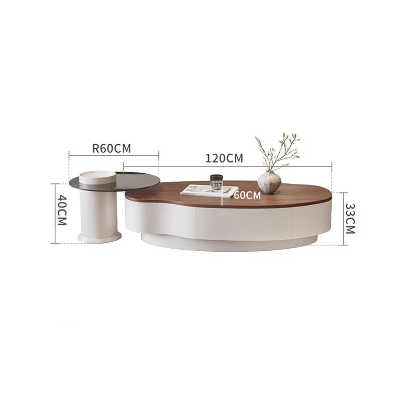 Living Room Storage Coffee Table With Drawers Trendy Glam Minimalist Coffee Table Unique Modern Meuble Salon Furniture For Home