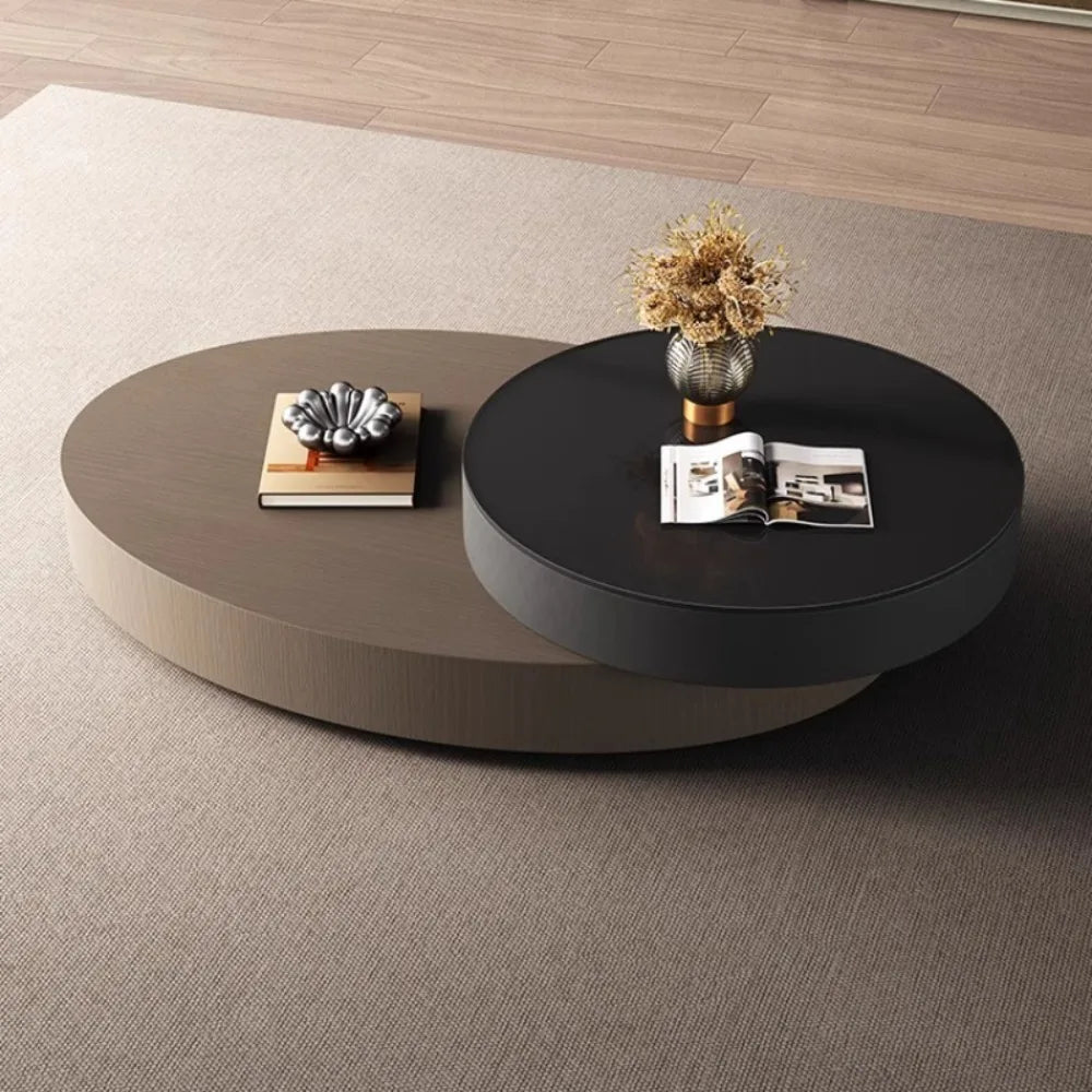 Design Luxury Coffee Table Living Room Storage Minimalist Books Tables Rotate Modern Mesa De Centro De Sala Home Furniture