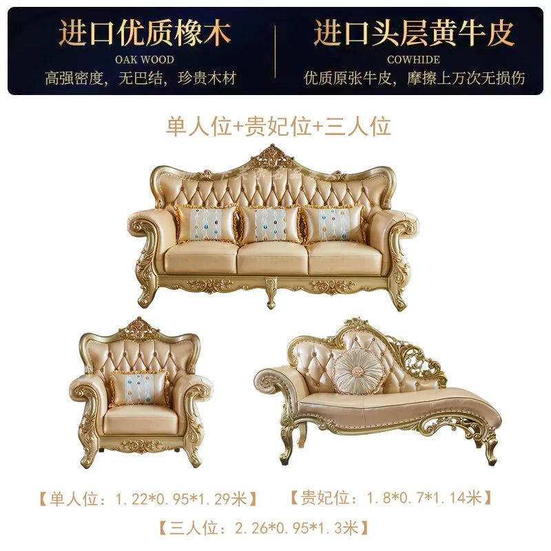 Modern Sectional Living Room Sofa Genuine Leather Solid Wood Living Room Sofa Minimalist Single Divani Da Soggiorno Furnitures