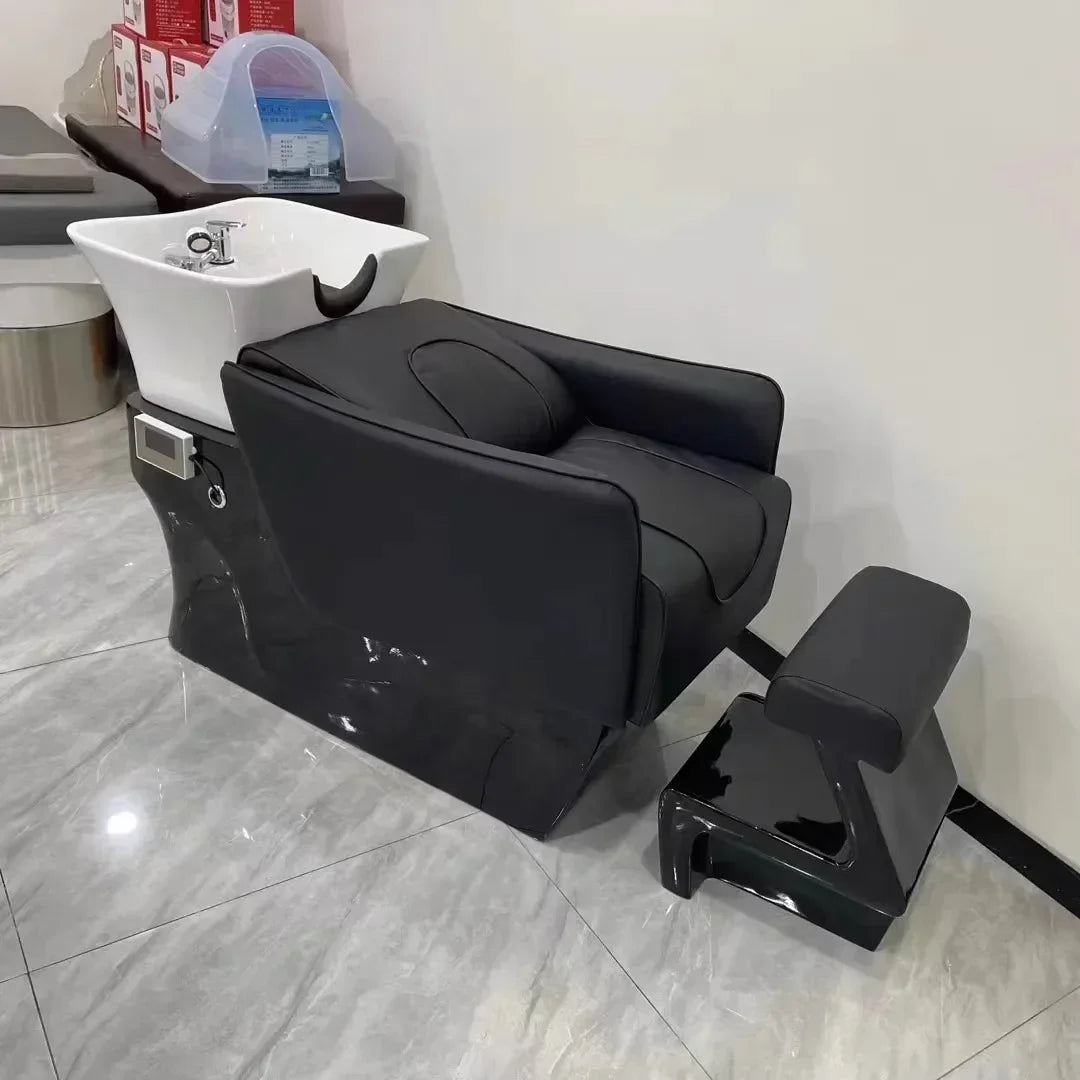 Ergonomic Lounge Shampoo Bed Luxury Fashion Simple Modern Hair Shampoo Bed Unique Comfortable Cadeira De Barbearia Furniture
