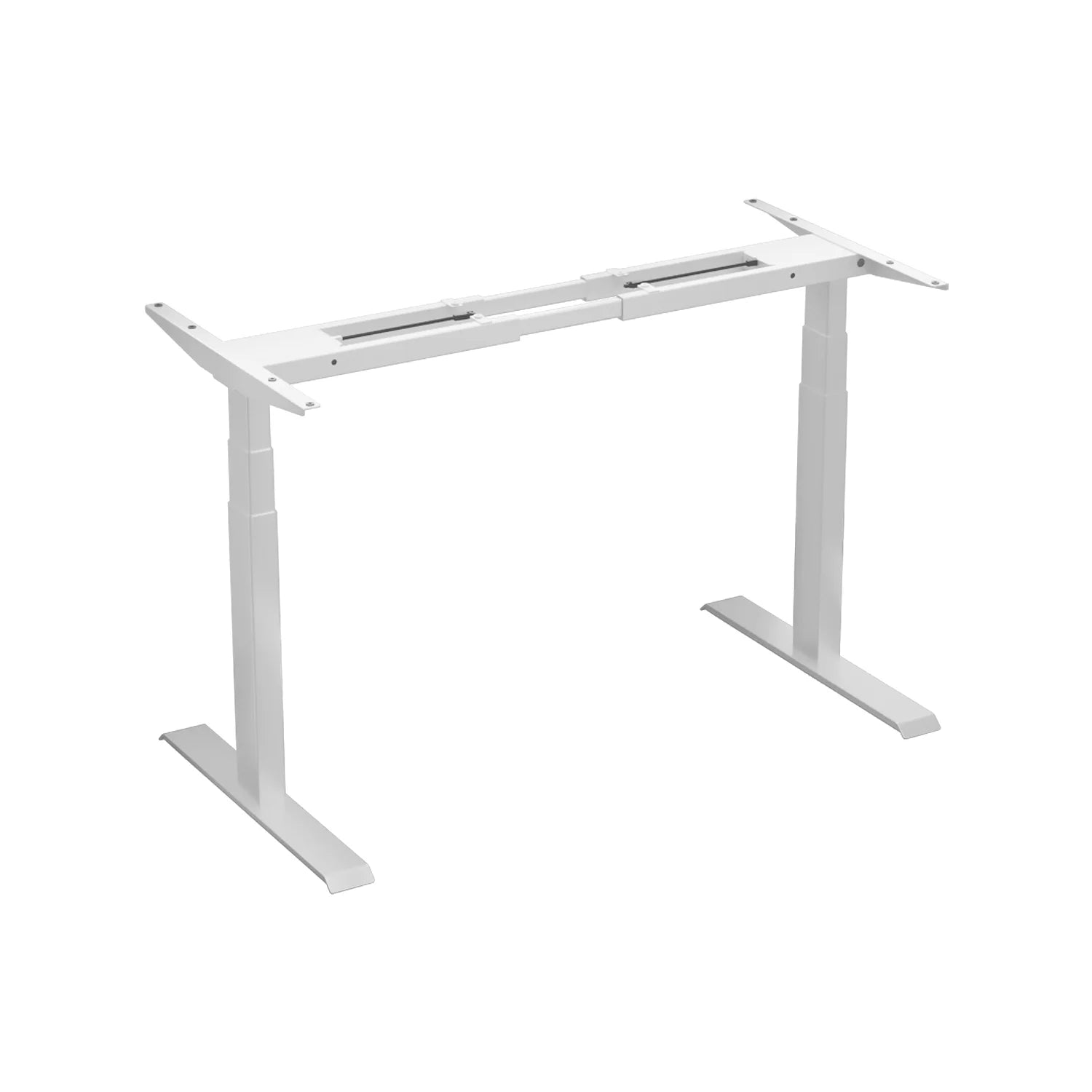Home Gaming Height Adjustable Electric Standing Desk Frame Office Furniture Extendable Work Lifting White Desk