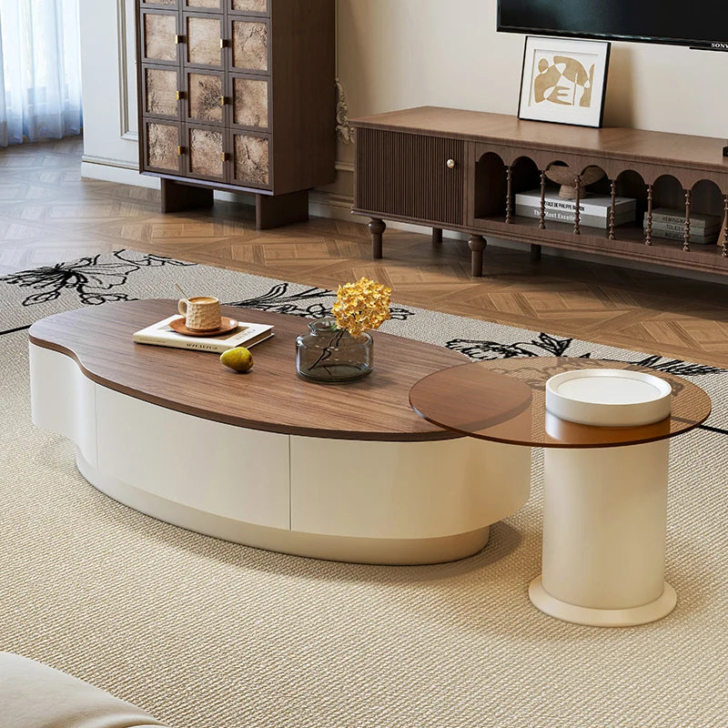 Living Room Storage Coffee Table With Drawers Trendy Glam Minimalist Coffee Table Unique Modern Meuble Salon Furniture For Home