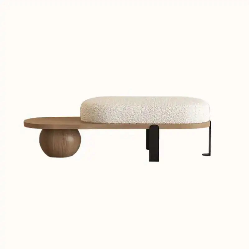 Modern Creative Ottomans Solid Wood Bench Living Room Furniture Home Door Shoe Change Stool Entrance Bedroom Bedside Pouf Stools