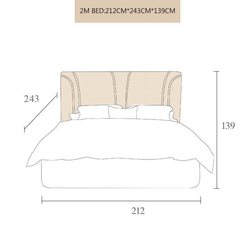 Modern Upholstered Cal King Bed Platform Bed Frame with Wingback Headboard Can be Customzied