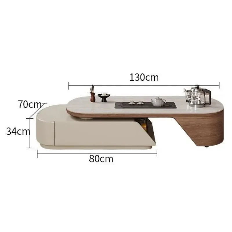 Display Unique Coffee Table Multifunction Set Side Floor Coffee Table Storage Design Mesa Centro Salon House Accessories