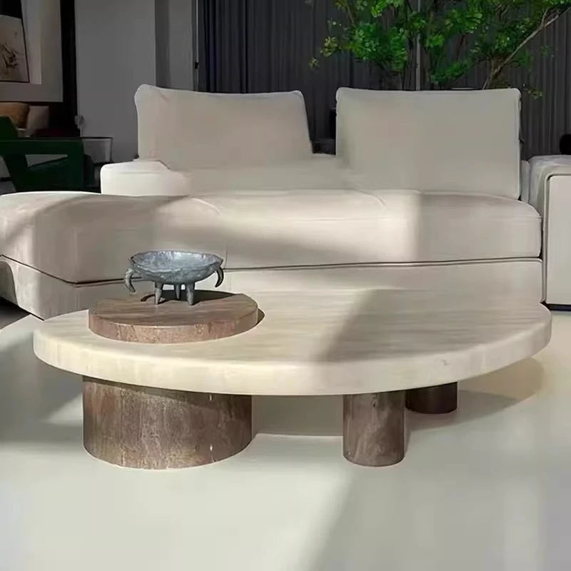 Marble Hardcover Coffee Table Modern Fashion Sofa Side Table Decor Items Living Room Center Decor Design Home House Furniture