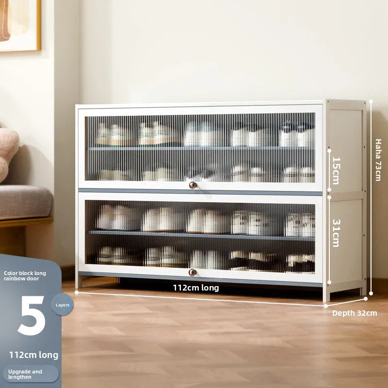 Simple shoe cabinet, household door storage artifact, space-saving indoor good-looking multi-layer dustproof large-capacity