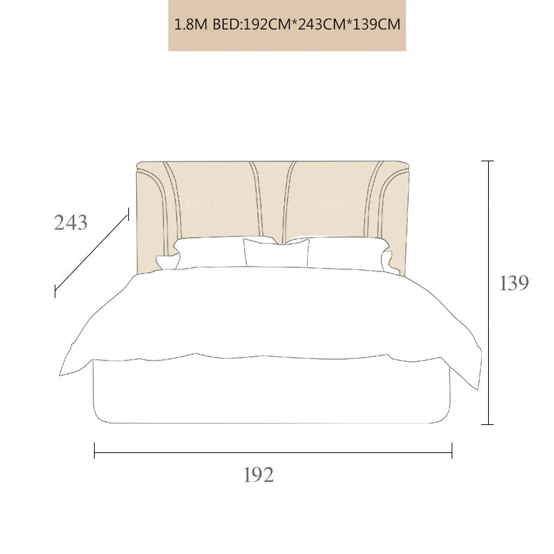 Modern Upholstered Cal King Bed Platform Bed Frame with Wingback Headboard Can be Customzied