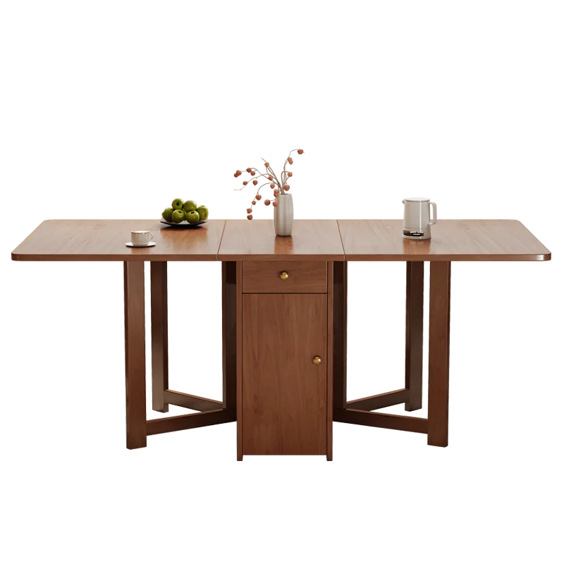 Vintage Simple Dining Table Saving Space Minimalist Folding Table Restaurant Extendable Tavolo Pranzo Dining Room Furniture