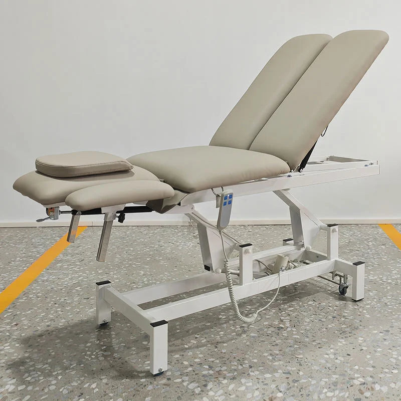 Electric Height Adjustable 3-Section Physical Therapy Bed Chiropractic Treatment Table Medical Acupuncture Massage Furniture
