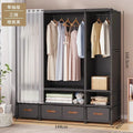 Large Capacity Portable Wardrobe Closet Durable Sturdy Assembly Clothes Organizer Bedroom Dustproof Storage Solution