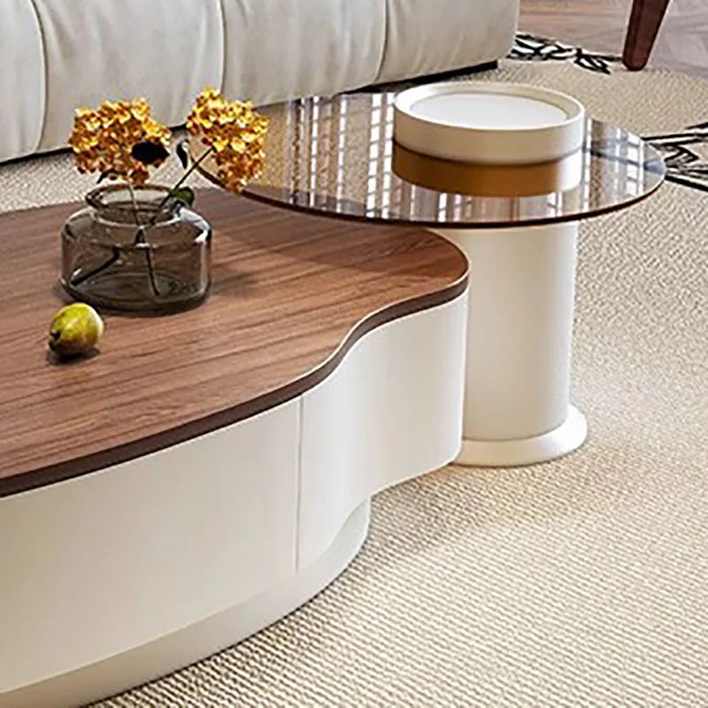 Living Room Storage Coffee Table With Drawers Trendy Glam Minimalist Coffee Table Unique Modern Meuble Salon Furniture For Home
