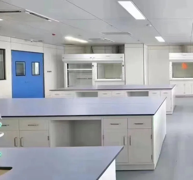 High Quality Steel Laboratory Island Table Chemical Resistant And Water-proof Lab Bench For Laboratory Room