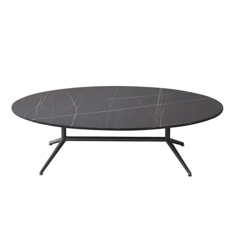 Black Oval Marble Coffee Tables Book Cute Minimalist Auxiliary Coffee Table Console Dining Garden Mesa De Centro De Sala Tables