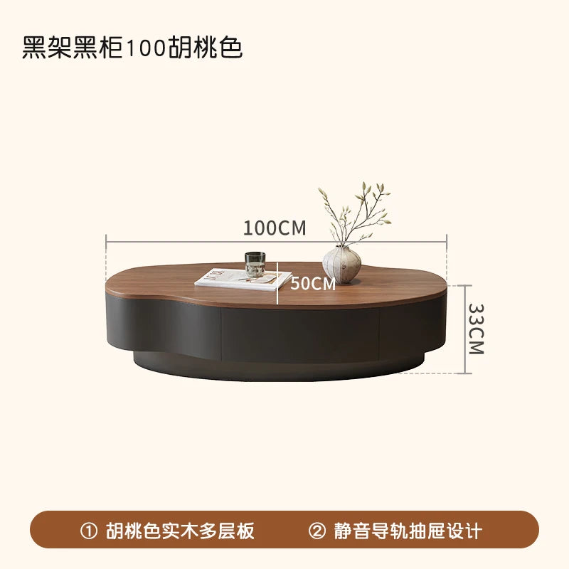 Living Room Storage Coffee Table With Drawers Trendy Glam Minimalist Coffee Table Unique Modern Meuble Salon Furniture For Home