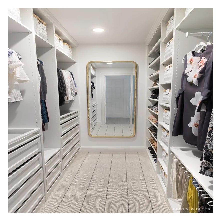 Luxury Wardrobe With Mirrored Doors Italy Style Black Wood Closet Bedroom Smart Wardrobe Cabinet Customized